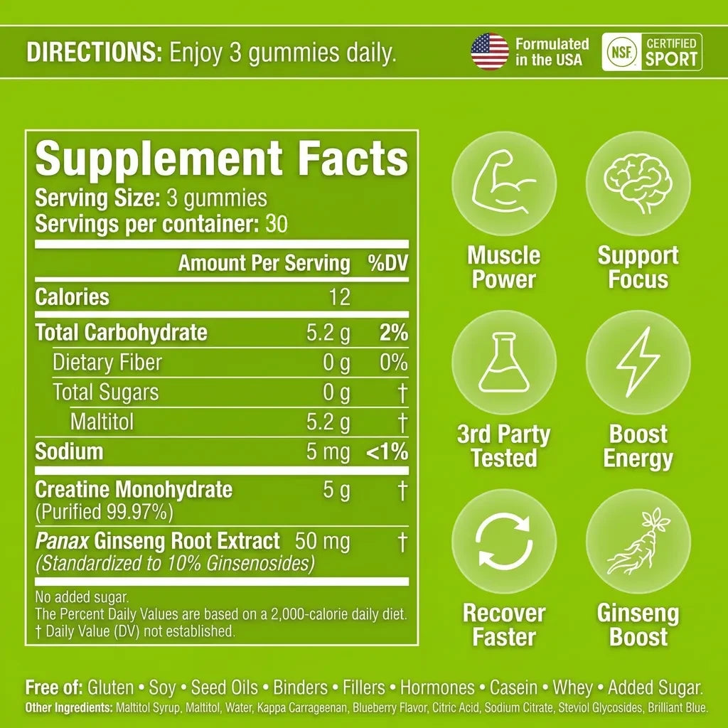 FusiForce Creatine Gummies