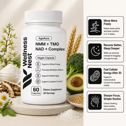 AgeAura Pure NMN + TMG NAD+ Complex