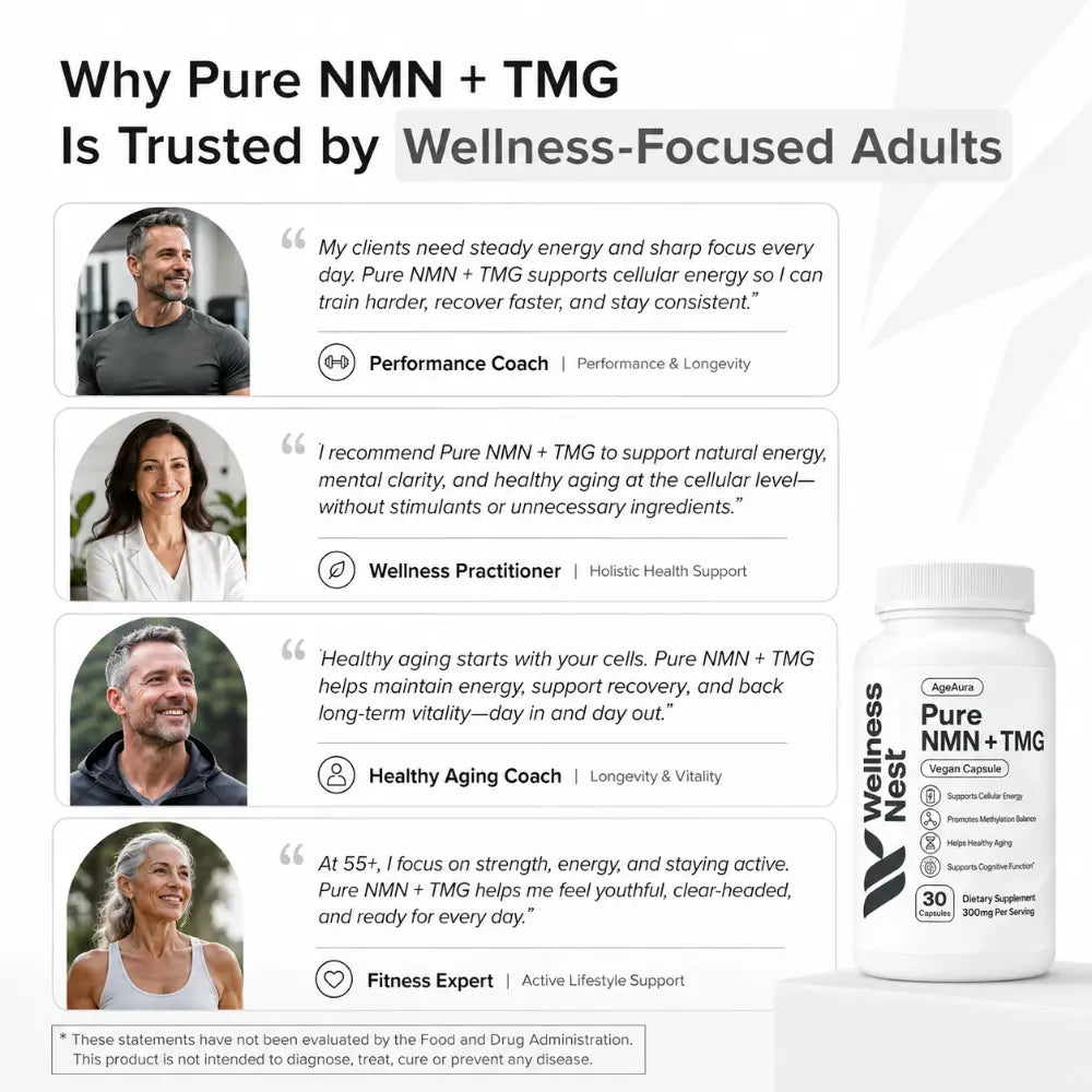 AgeAura Pure NMN + TMG - Rejuvenation Duo